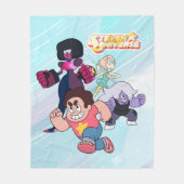 Steven Universe | Actie Crystal Gem Group Fleece Deken (Voorkant)