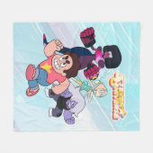 Steven Universe | Actie Crystal Gem Group Fleece Deken (Voorkant (Horizontaal))