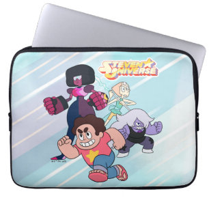 Steven Universe Actie Crystal Gem Group Laptop Sleeve
