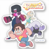 Steven Universe | Actie Crystal Gem Group Sticker (Voorkant)