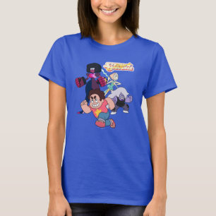 Steven Universe Actie Crystal Gem Group T-shirt