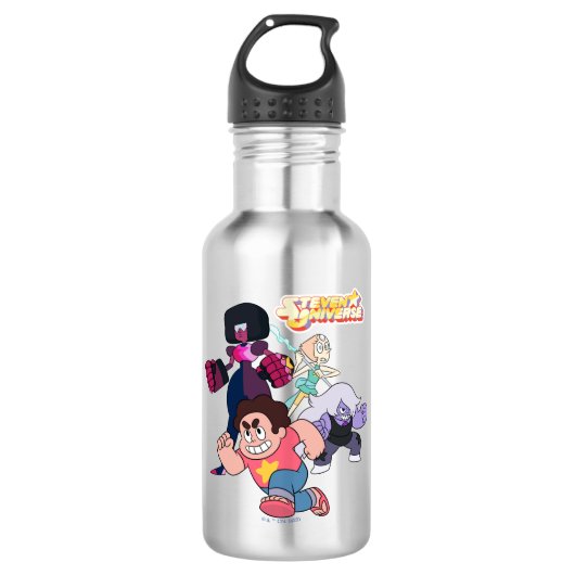 Steven Universe | Actie Crystal Gem Group Waterfles (Voorkant)
