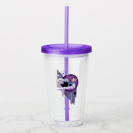 Steven Universe | Afbeelding Amethyst-teken Acryl Drinkbeker (Voorkant)