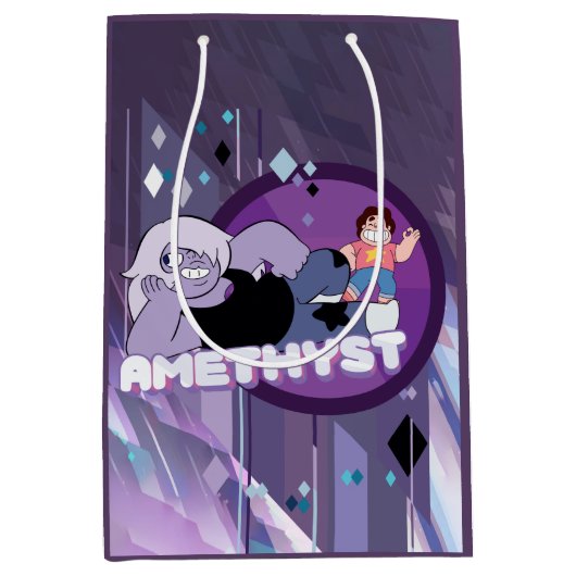 Steven Universe | Afbeelding Amethyst-teken Medium Cadeauzakje (Voorkant)