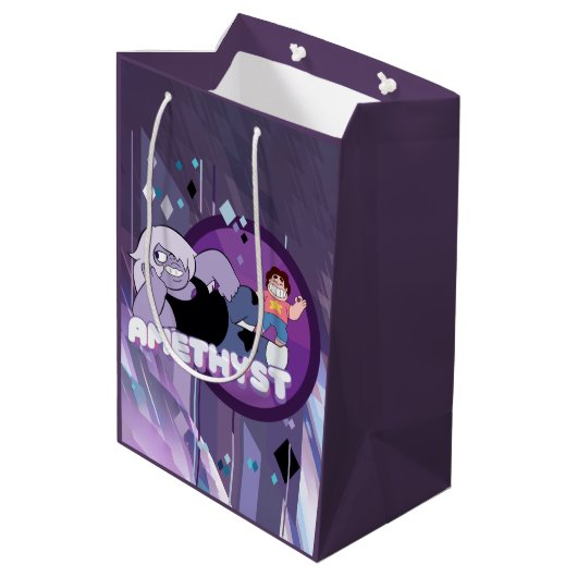 Steven Universe | Afbeelding Amethyst-teken Medium Cadeauzakje (Achterkant Gekanteld)