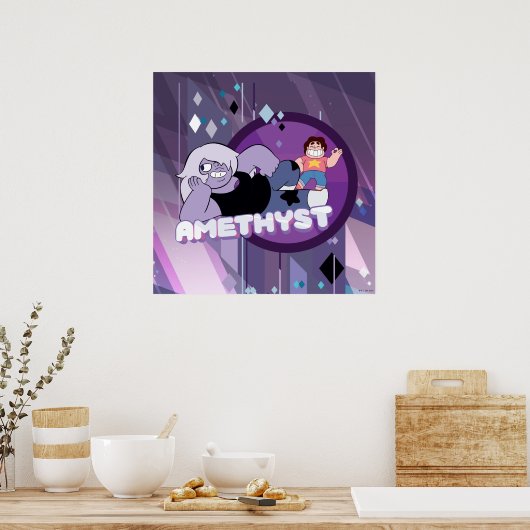 Steven Universe | Afbeelding Amethyst-teken Poster (Keuken)