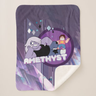 Steven Universe Afbeelding Amethyst-teken Sherpa Deken