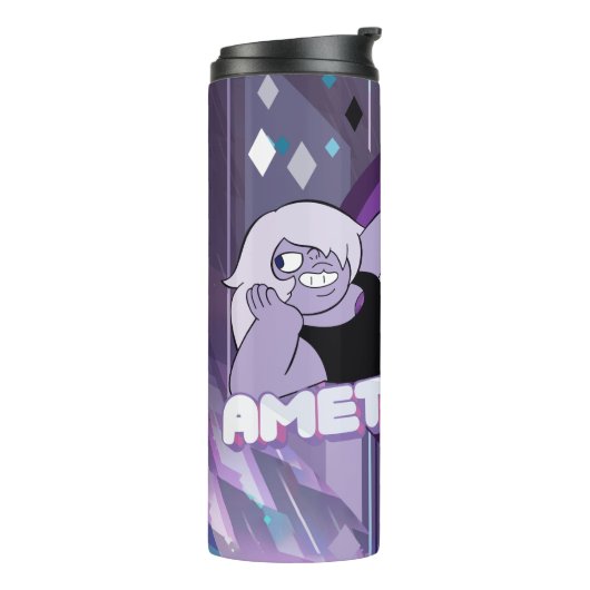 Steven Universe | Afbeelding Amethyst-teken Thermosbeker (Gedraaid links)