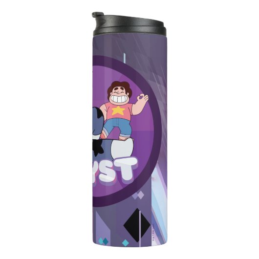 Steven Universe | Afbeelding Amethyst-teken Thermosbeker (Geroteerd rechts)