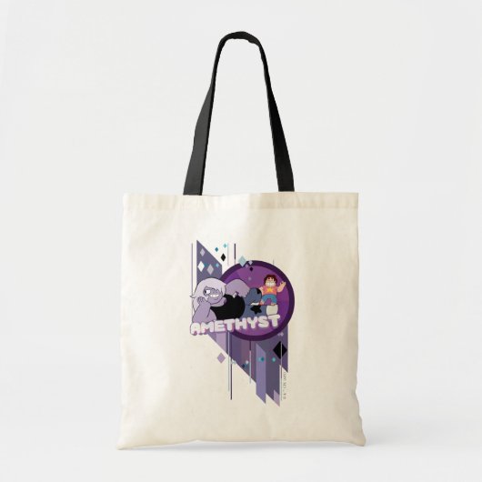 Steven Universe | Afbeelding Amethyst-teken Tote Bag (Voorkant)