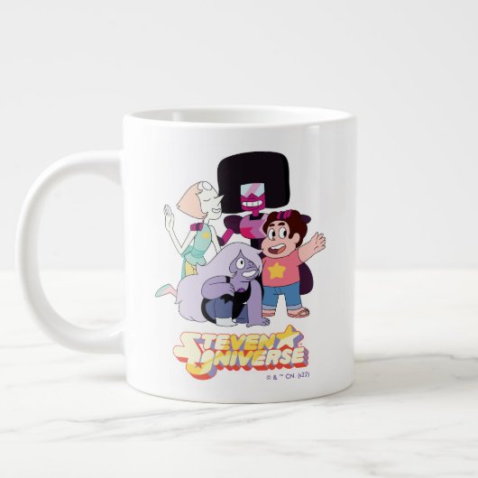 Steven Universe | Crystal Gem Group Huddle Extra Grote Beker (Links)