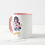 Steven Universe | Crystal Gem Group Huddle Mok (Voorkant links)