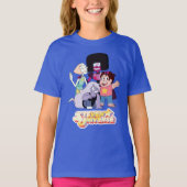 Steven Universe | Crystal Gem Group Huddle T-shirt (Voorkant)