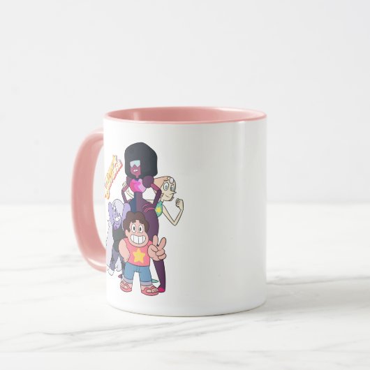 Steven Universe | Crystal Gem Group Pose Mok (Voorkant links)