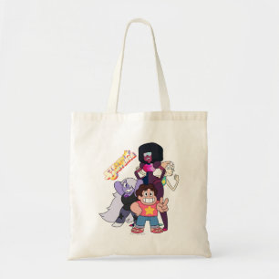 Steven Universe Crystal Gem Group Pose Tote Bag