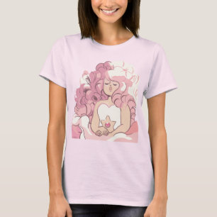 Steven Universe Illustratie Roos Kwartz T-shirt