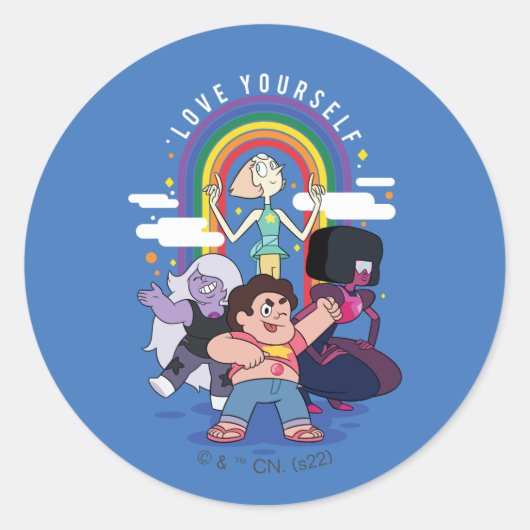Steven Universe - Liefsaamhorigheid Ronde Sticker (Voorkant)