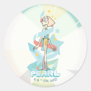 Steven Universe   Pearl Character Graphic Ronde Sticker