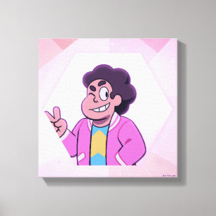 Steven Universe   Portret Roze Diamond Canvas Afdruk
