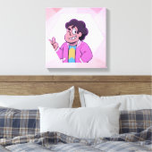 Steven Universe | Portret Roze Diamond Canvas Afdruk (Insitu (Slaapkamer))