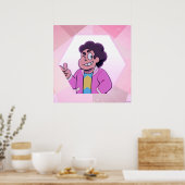 Steven Universe | Portret Roze Diamond Poster (Keuken)