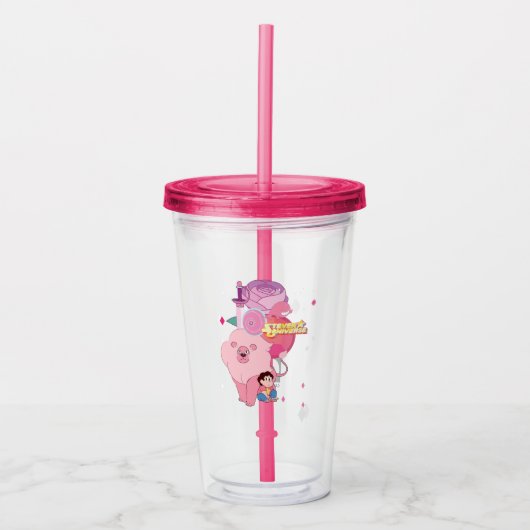 Steven Universe | Roos Kwartz Legacy Acryl Drinkbeker (Voorkant)