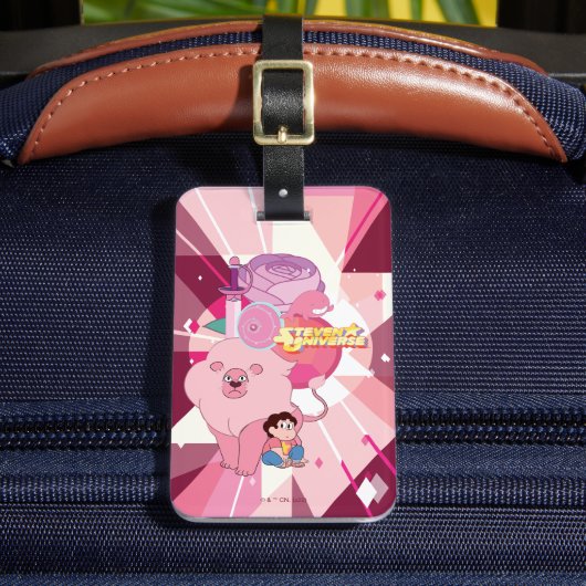 Steven Universe | Roos Kwartz Legacy Bagagelabel (Voorkant Insitu 2)