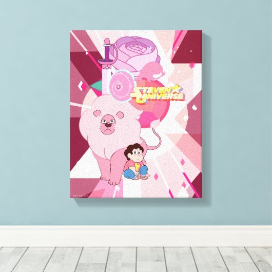 Steven Universe | Roos Kwartz Legacy Canvas Afdruk (Insitu (Houten vloer))