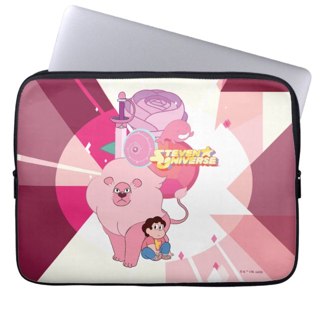 Steven Universe | Roos Kwartz Legacy Laptop Sleeve (Voorkant)