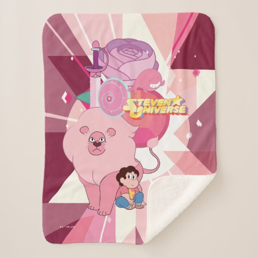 Steven Universe | Roos Kwartz Legacy Sherpa Deken (Voorkant)