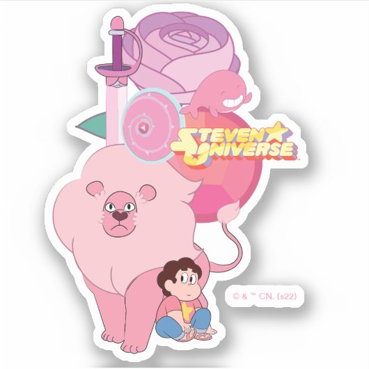 Steven Universe | Roos Kwartz Legacy Sticker (Voorkant)