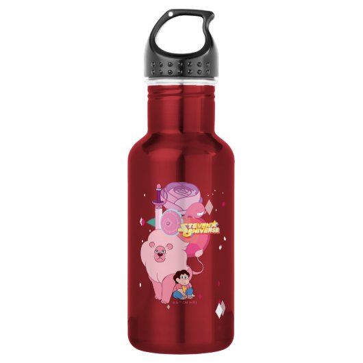 Steven Universe | Roos Kwartz Legacy Waterfles (Voorkant)