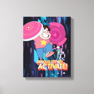 Steven Universe Serieuze Steven... activeren! Canvas Afdruk