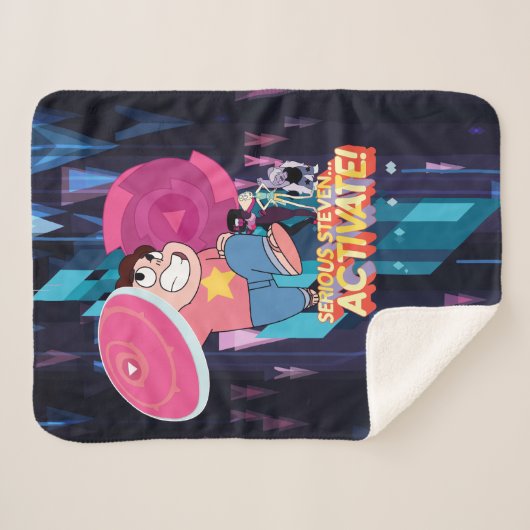 Steven Universe | Serieuze Steven... activeren! Sherpa Deken (Voorkant (horizontaal))