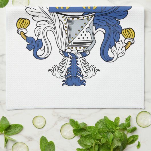 Stevens Family Crest Theedoek (Gevouwen)