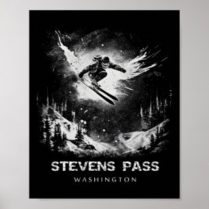 Stevens P Washington Ski Skisporter Poster