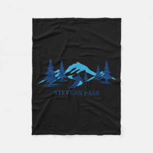 Stevens pass Washington skigebied skiën skiler Fleece Deken
