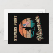 Stevens Point Wisconsin Briefkaart (Voorkant / Achterkant)