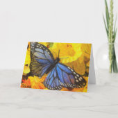 Steve's Blue Butterfly Kaart (Voorkant)