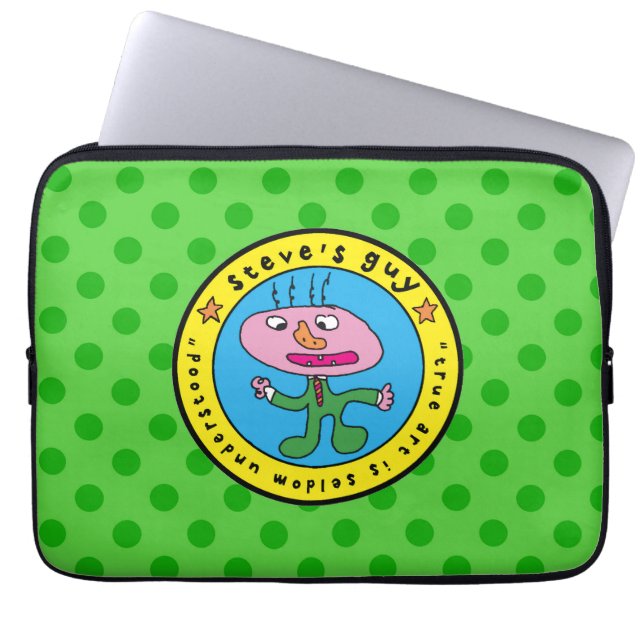 steve's buisje laptop sleeve (Voorkant)