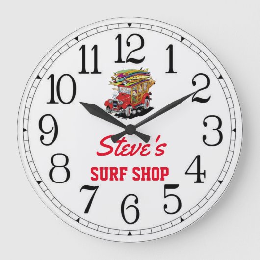 Steve's Surf Shop Woody Grande horloge (Recto)