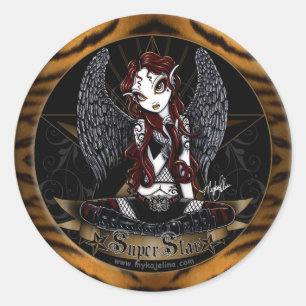 Stevie Super Star Angel Dierenprint Sticker