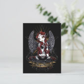 Stevie Tattooed Rock Star Angel Briefkaart (Staand voorkant)