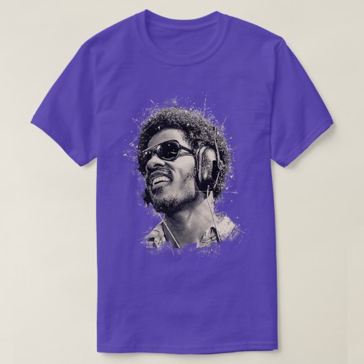 Stevie Wonder sunglass T-shirt (Design voorkant)