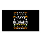 stevig | Husky Black Halloween Lazy Lelijk Kostuum Magnetisch Visitekaartje (Voorkant)