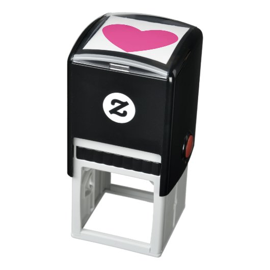 Stevig Roze Hart Zelfinktende Stempel (Product)