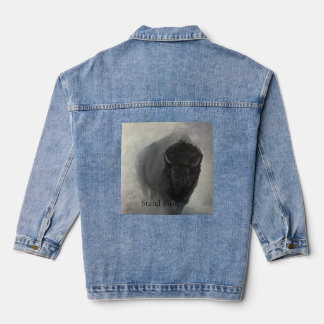 Stevig Staan Bizon Inspirerende denim shirt Jacket