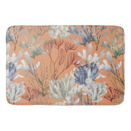 Stevige abrikozenkoralen badmat
