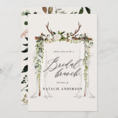 Stevige anker- en foliebridale douche save the date (Voorkant / Achterkant)