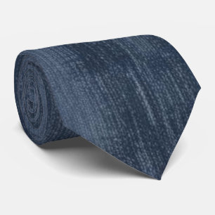 Stevige denim look heren stropdas
